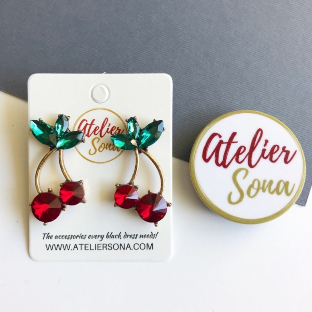 Cherry earrings 🍒